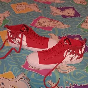 Sonic The Hedgehog Knuckles Akedo High Top Shoes Sneakers Vintage